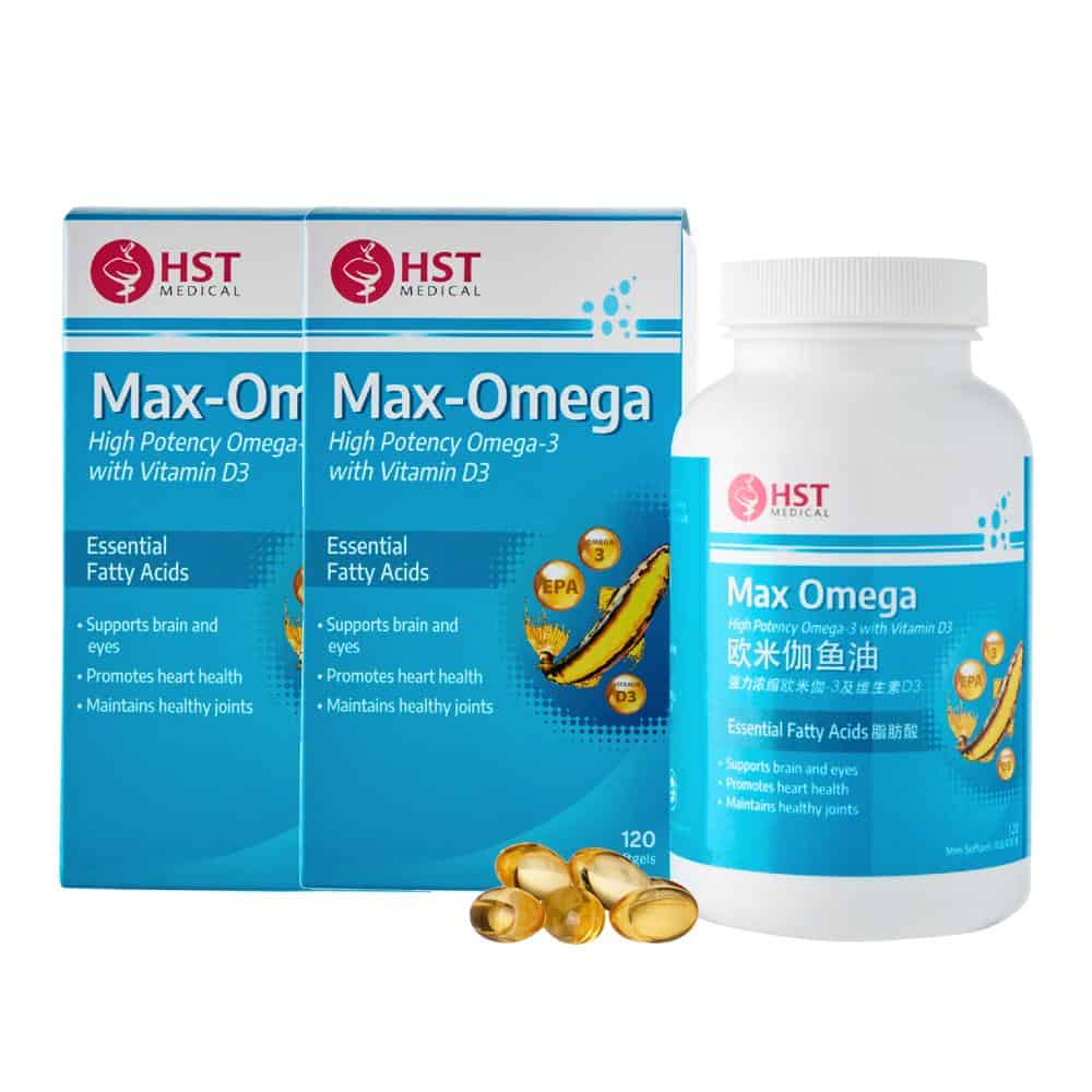 HST Medical® Max-Omega Fish Oil (Twin Pack)