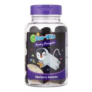 Zoo-Vite Perky Penguin Gummies (Single Pack) (for Kids) 黑接骨木软糖